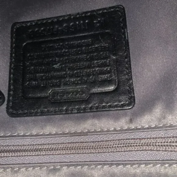 COACH Ashley Canvas Signature C Black 2way Handbag/Shoulder Bag EUC - Picture 11 of 12